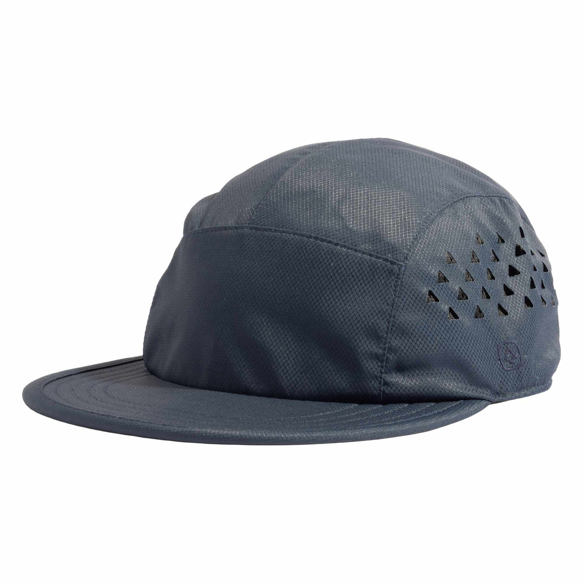 Coal Provo Tech Five Panel Cap with UPF 50+ Transfer - Vintage Navy - Left Angle