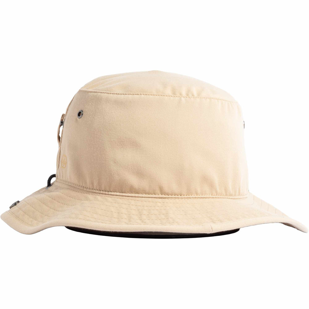 Coal Seymour Boonie Hat in Recycled Twill Embroidery - Desert Khaki - Back