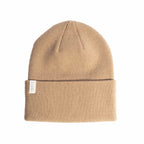 Coal Uniform Cuff Beanie in Recycled Knit Embroidery - Desert Khaki - Back