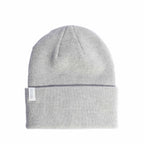 Coal Uniform Cuff Beanie in Recycled Knit Embroidery - Heather Grey - Back