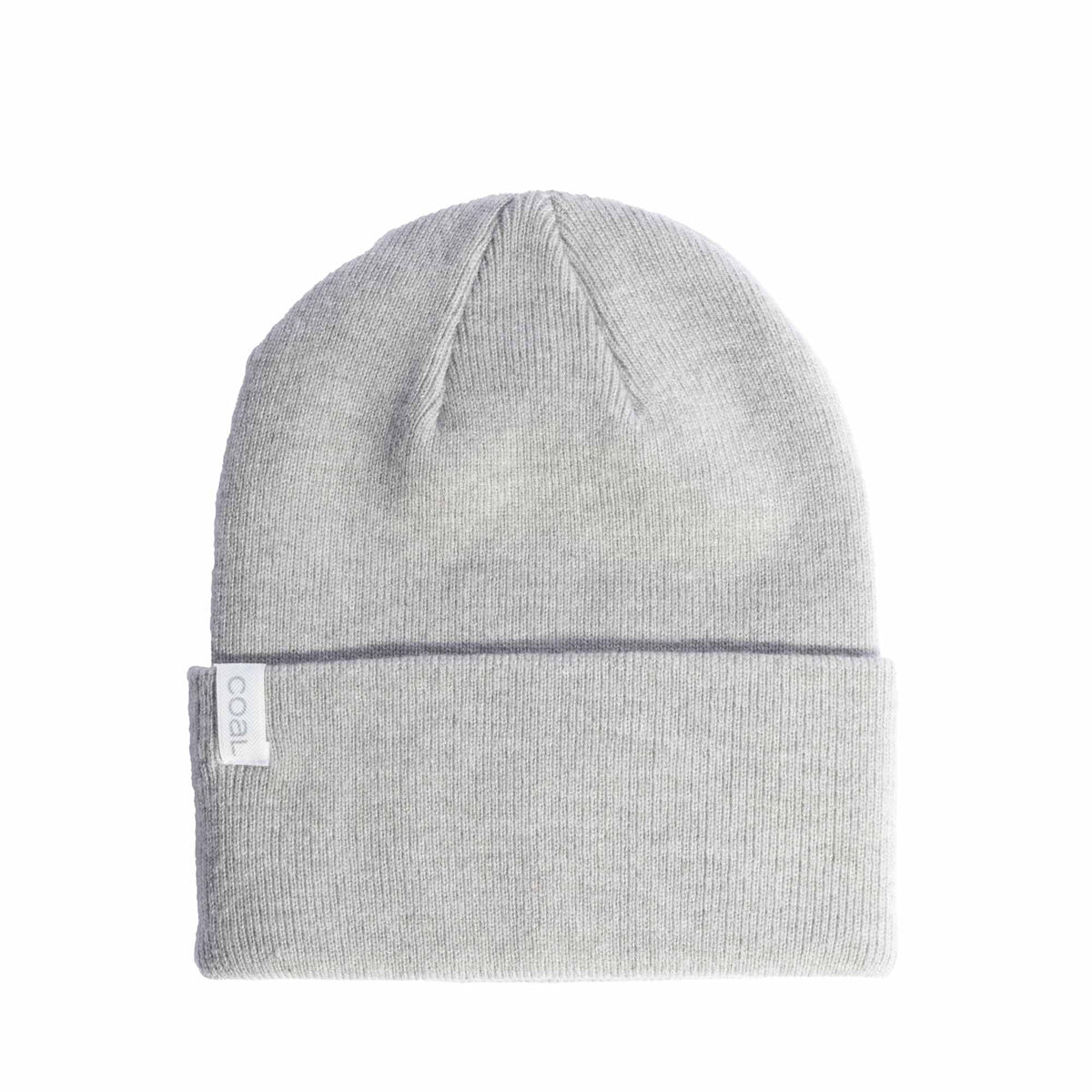Coal Uniform Cuff Beanie in Recycled Knit Embroidery - Heather Grey - Back
