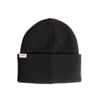 Coal Wayne Relaxed Fit Knit Beanie Embroidery - Black - Back