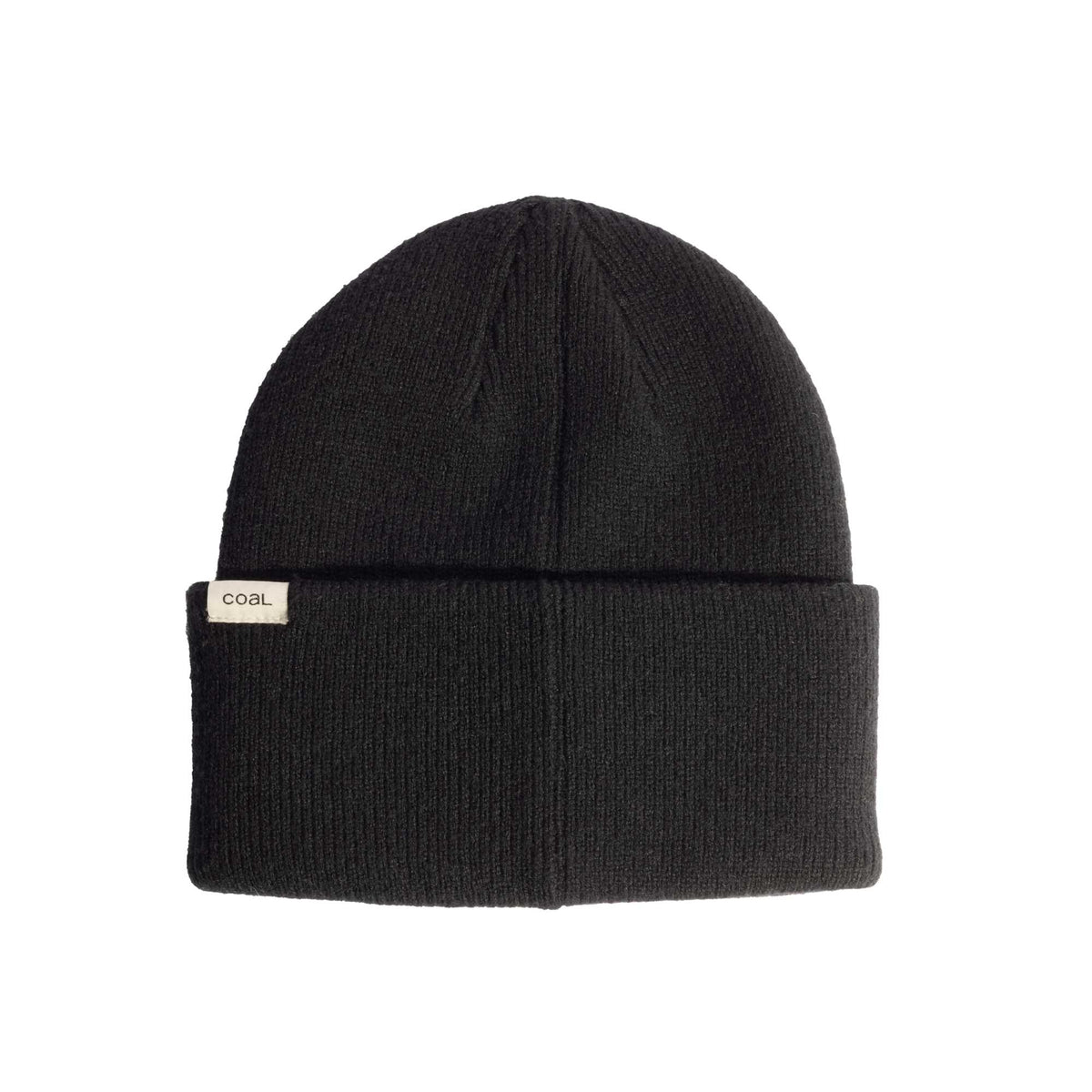 Coal Wayne Relaxed Fit Knit Beanie Embroidery - Black - Back