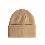 Coal Wayne Relaxed Fit Knit Beanie Embroidery - Desert Khaki - Front