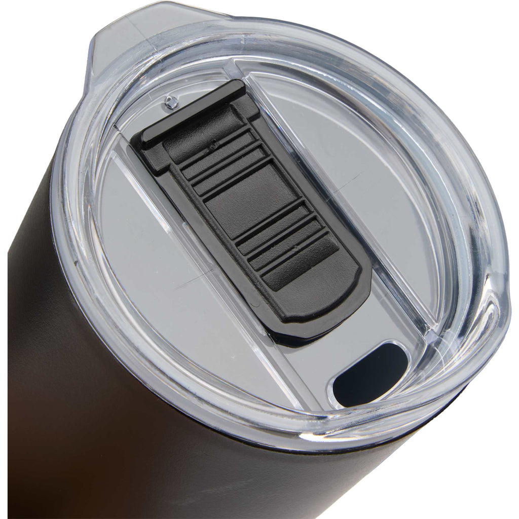 Coastal Double-Wall Tumbler with Pop-Top Lid, 22 oz - Black - Detail Lid