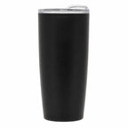Coastal Double-Wall Tumbler with Pop-Top Lid, 22 oz - Black - Straight
