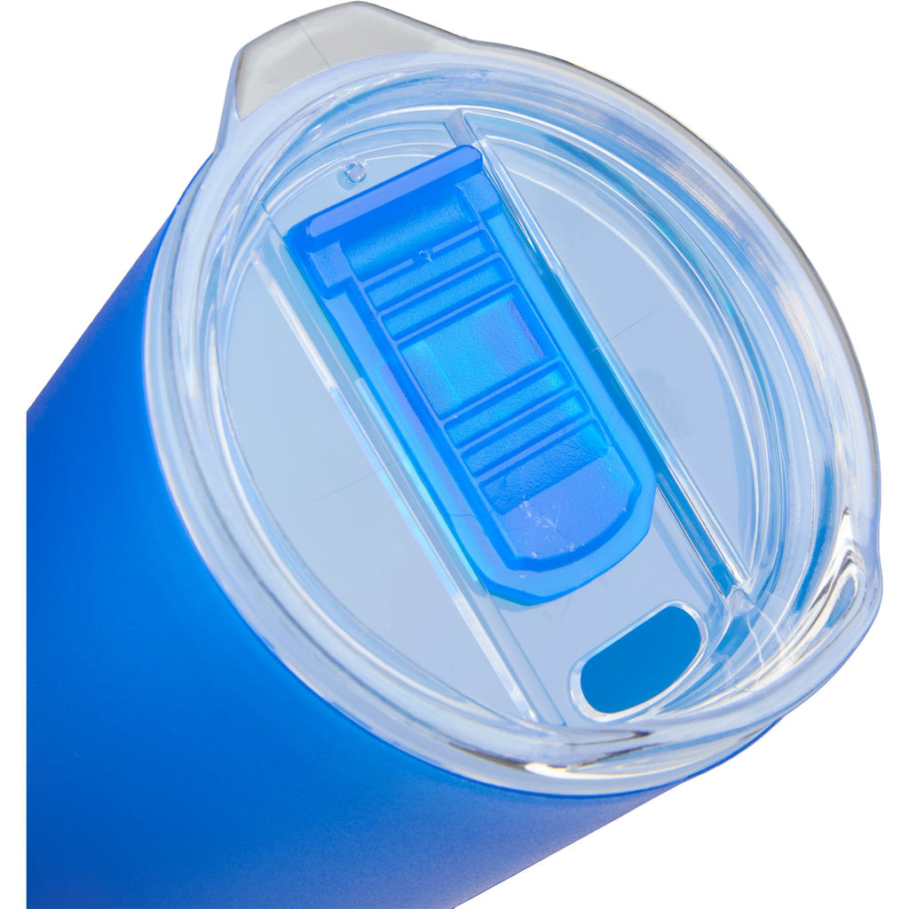 Coastal Double-Wall Tumbler with Pop-Top Lid, 22 oz - Blue - Detail Lid