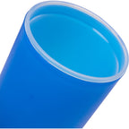 Coastal Double-Wall Tumbler with Pop-Top Lid, 22 oz - Blue - Detail