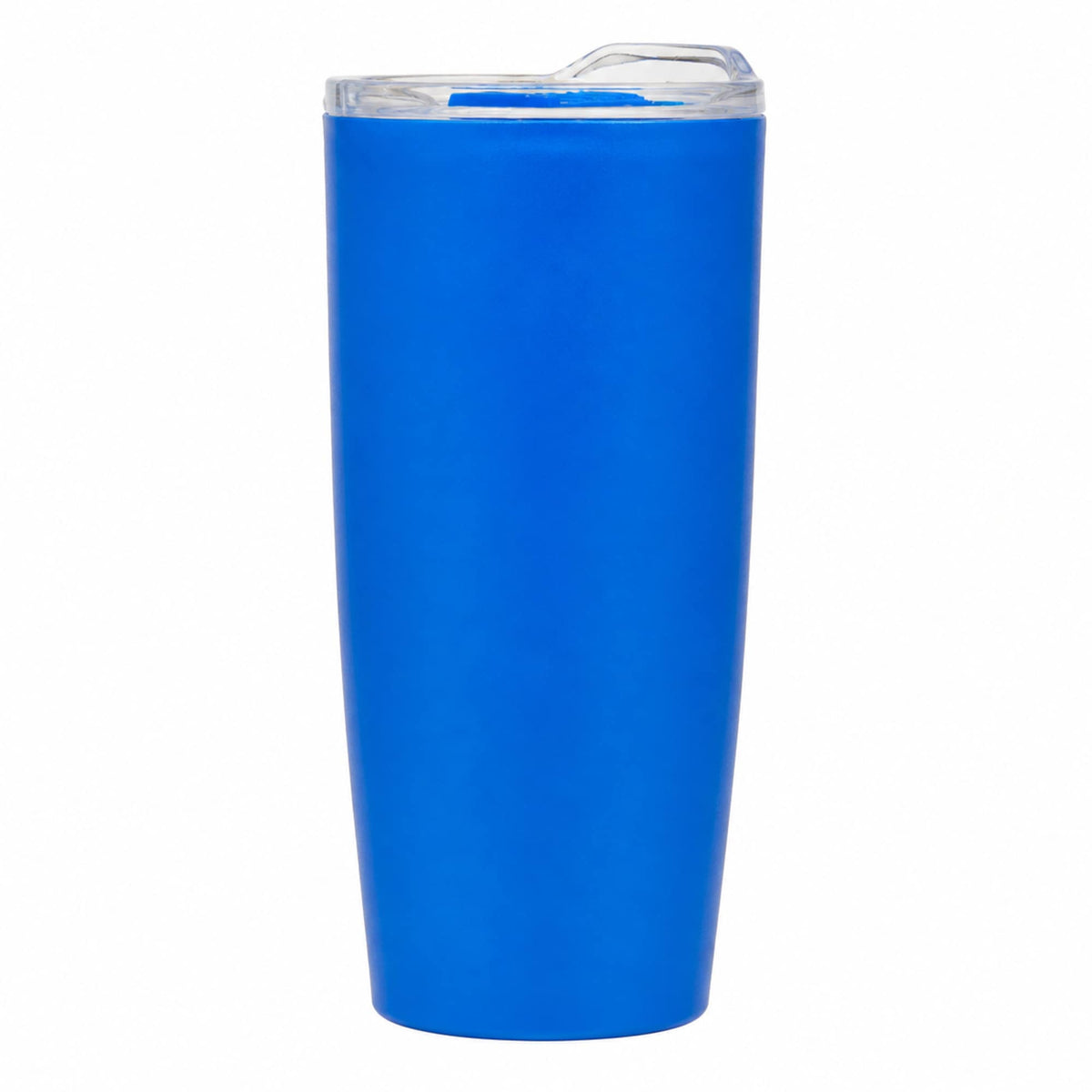 Coastal Double-Wall Tumbler with Pop-Top Lid, 22 oz - Blue - Straight