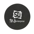Coaster in Bonded Leather - Black - Silk Screen