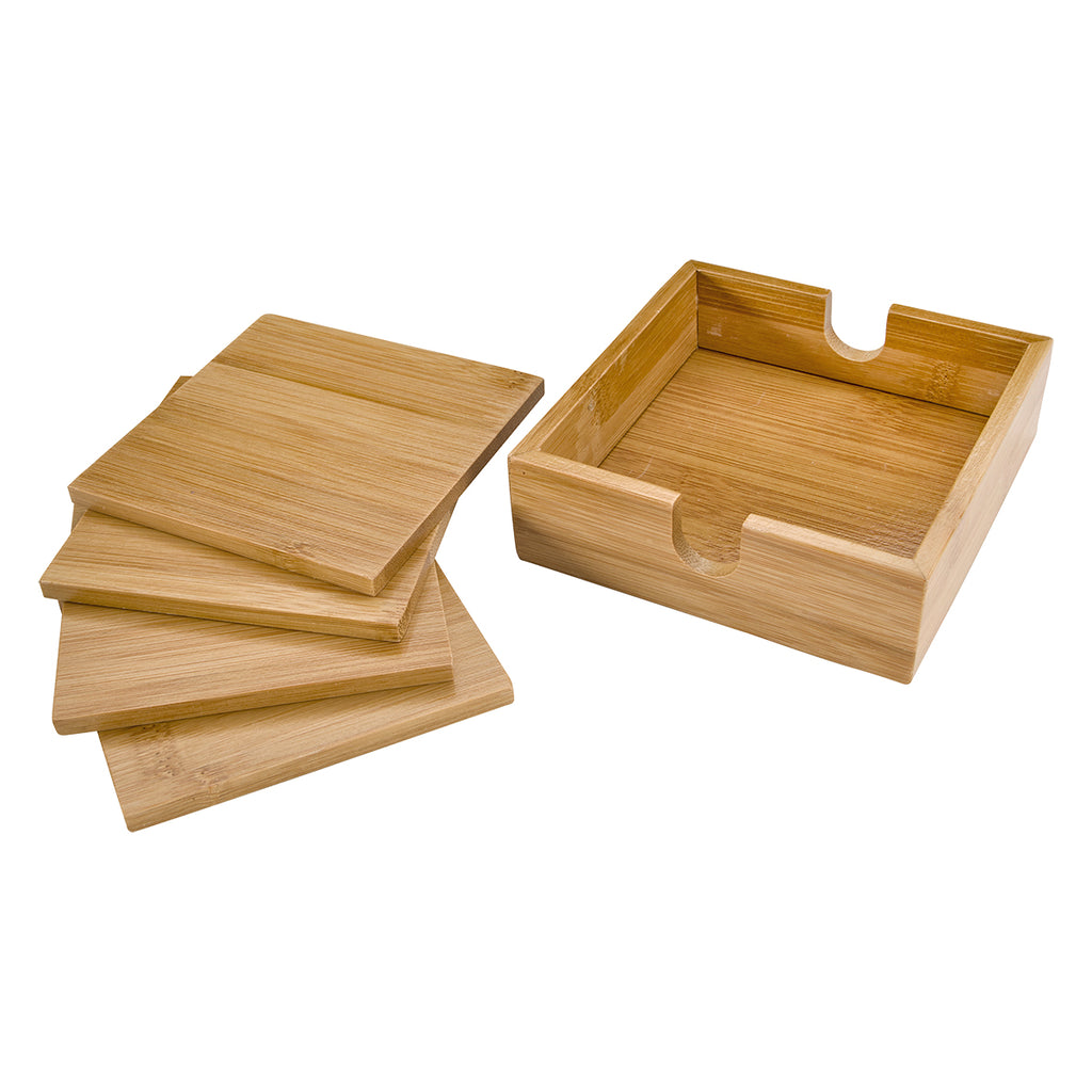 Coaster Set in Bamboo - Natural - Inset_Blank