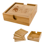 Coaster Set in Bamboo