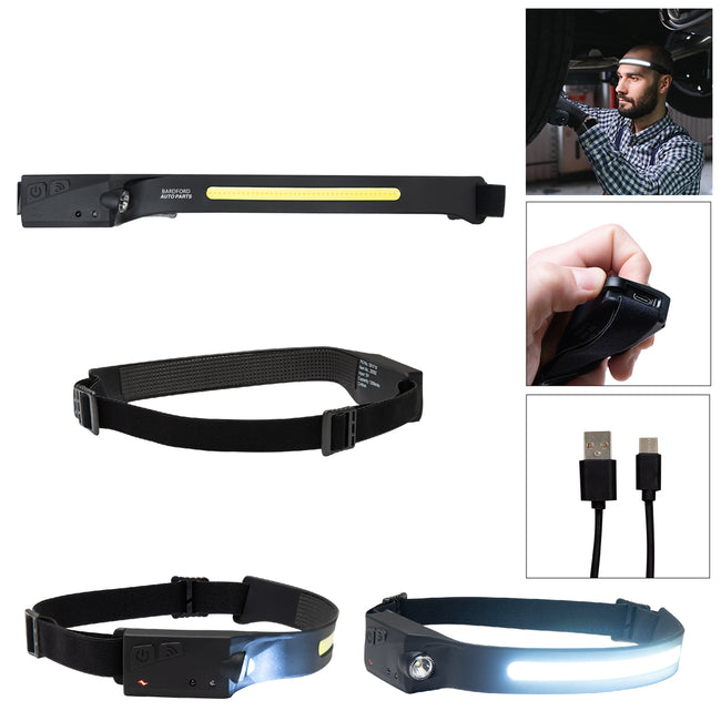 COB Headlamp, Rechargeable