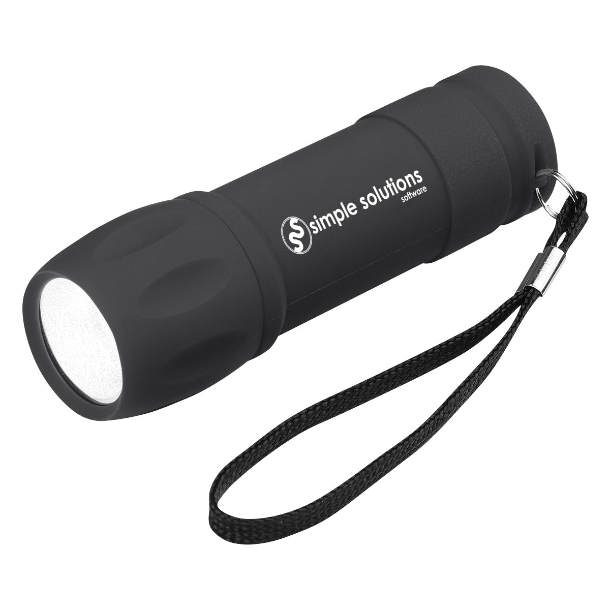 COB Light on a Strap, Rubberized - Black - Pad Print