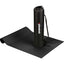 Cobra Yoga Mat with Diamond Pattern, 5mm - Black - Front