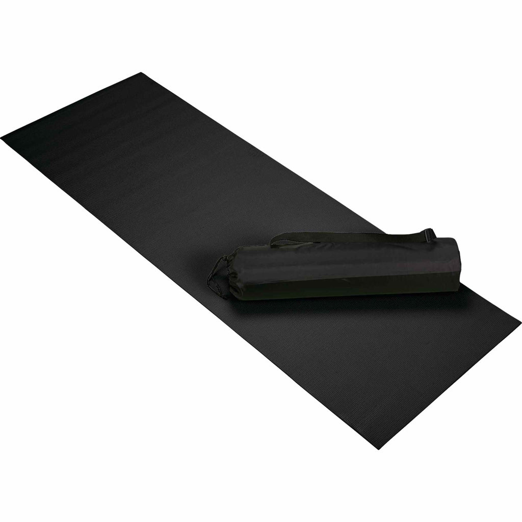 Cobra Yoga Mat with Diamond Pattern, 5mm - Black - Photo 2