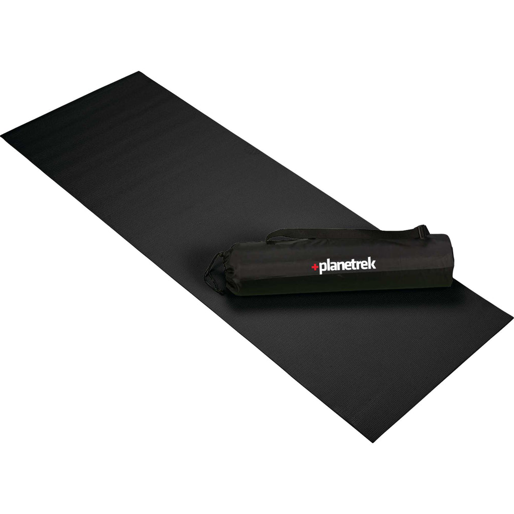 Cobra Yoga Mat with Diamond Pattern, 5mm - Black - Photo