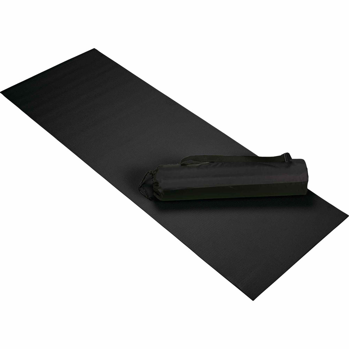 Cobra Yoga Mat with Diamond Pattern, 5mm Full Color - Black - Photo 2