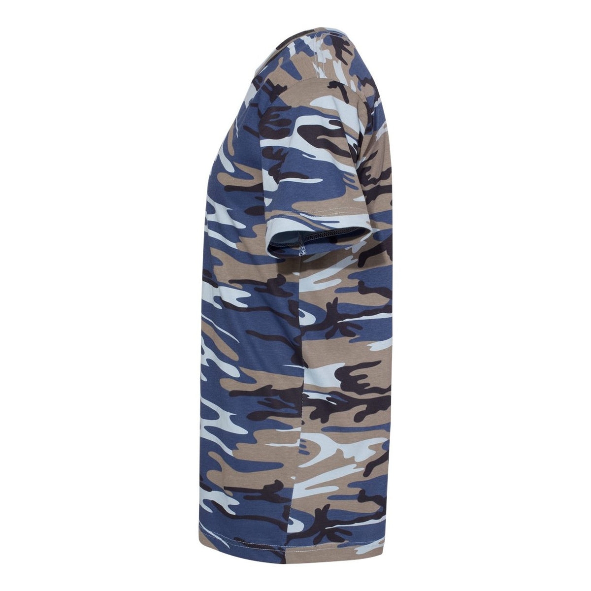 Code Five Unisex Camo Tee - Blue Woodland - Direct Side