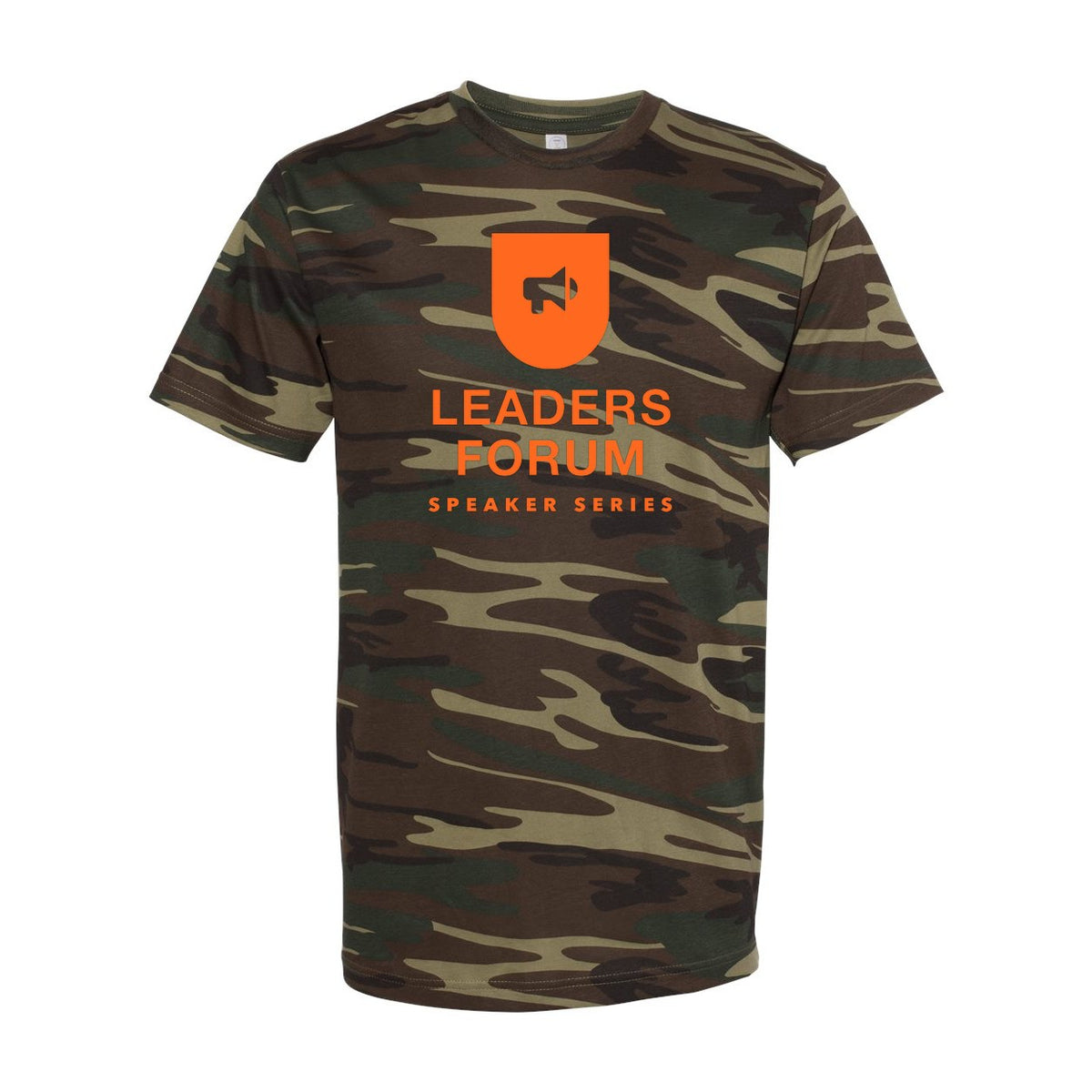 Code Five Unisex Camo Tee - Green Woodland - Front