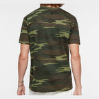 Code Five Unisex Camo Tee - Green Woodland - On Model Back