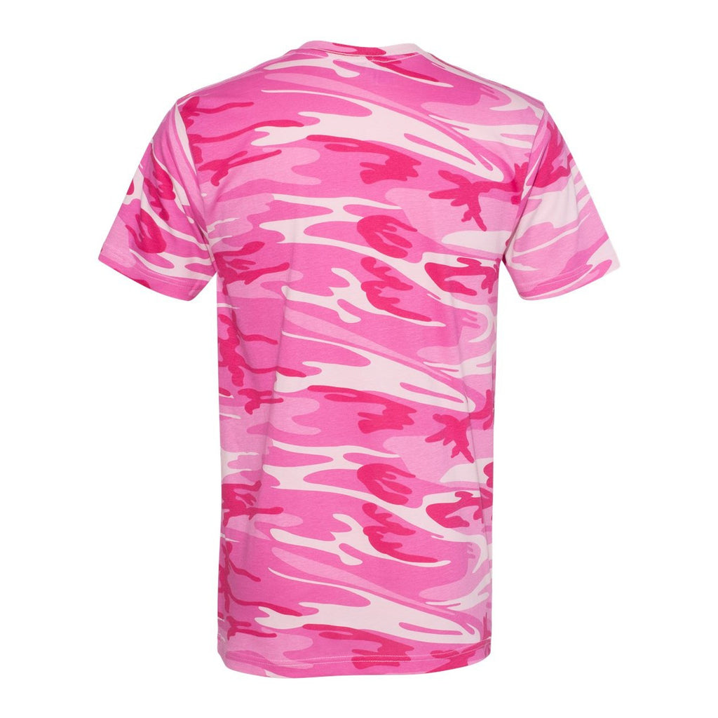 Code Five Unisex Camo Tee - Pink Woodland - Back
