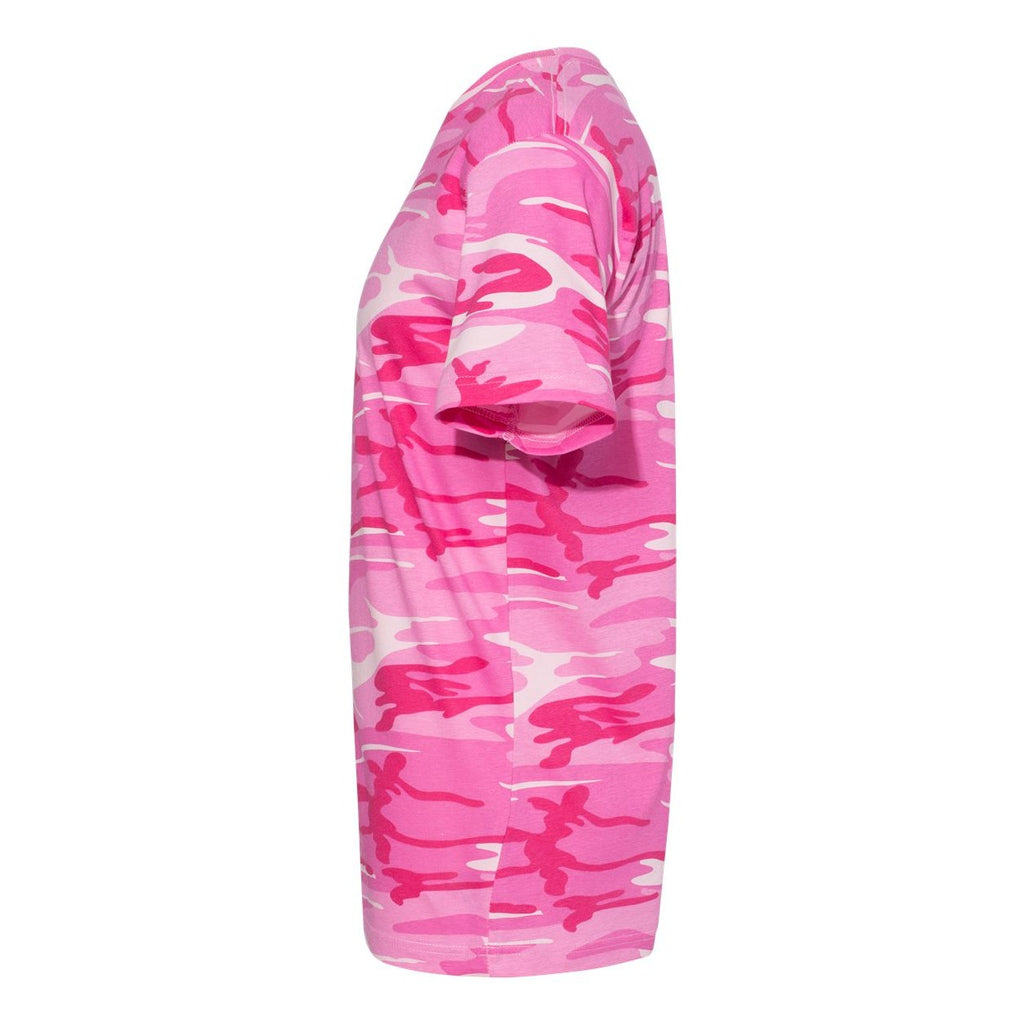 Code Five Unisex Camo Tee - Pink Woodland - Direct Side