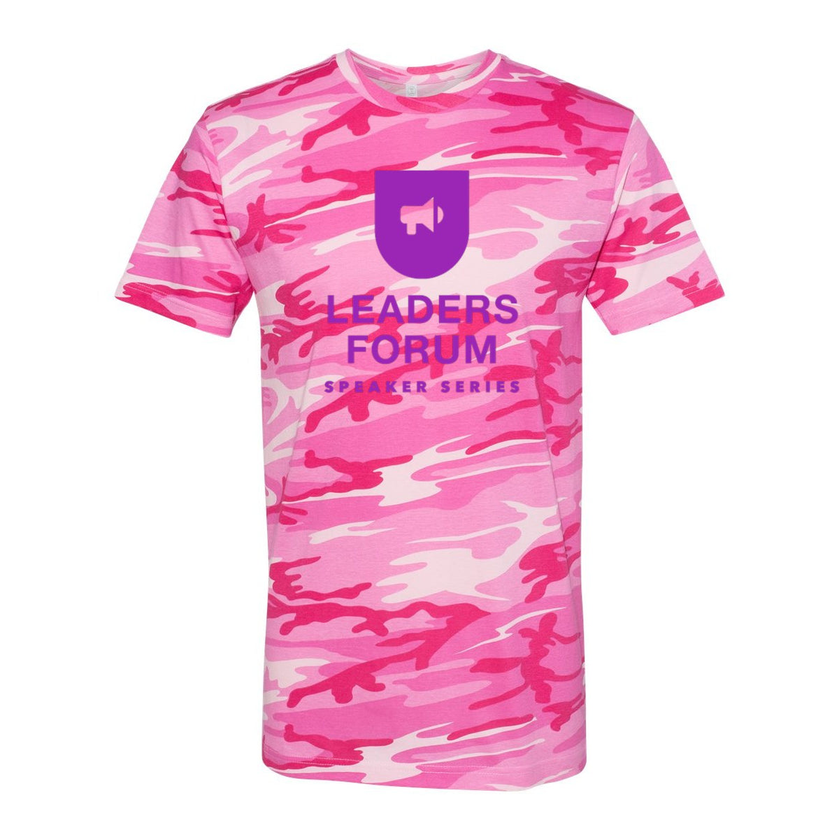 Code Five Unisex Camo Tee - Pink Woodland - Front