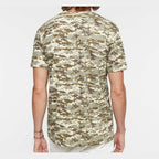 Code Five Unisex Camo Tee - Sand Digital - On Model Back