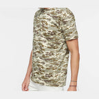 Code Five Unisex Camo Tee - Sand Digital - On Model Side