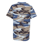 Code Five Youth Camouflage Tee - Blue Woodland - Back