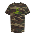 Code Five Youth Camouflage Tee - Green Woodland - Front