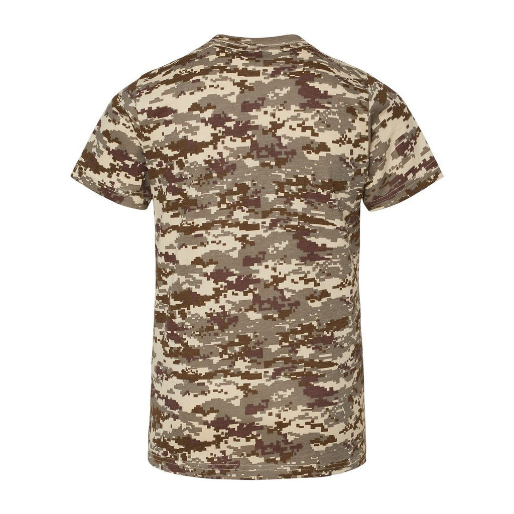 Code Five Youth Camouflage Tee - Sand Digital - Back
