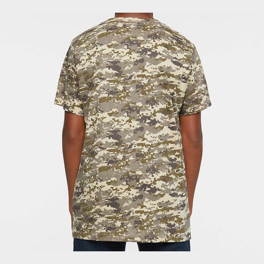 Code Five Youth Camouflage Tee - Sand Digital - On Model Back