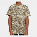 Code Five Youth Camouflage Tee - Sand Digital - On Model Front