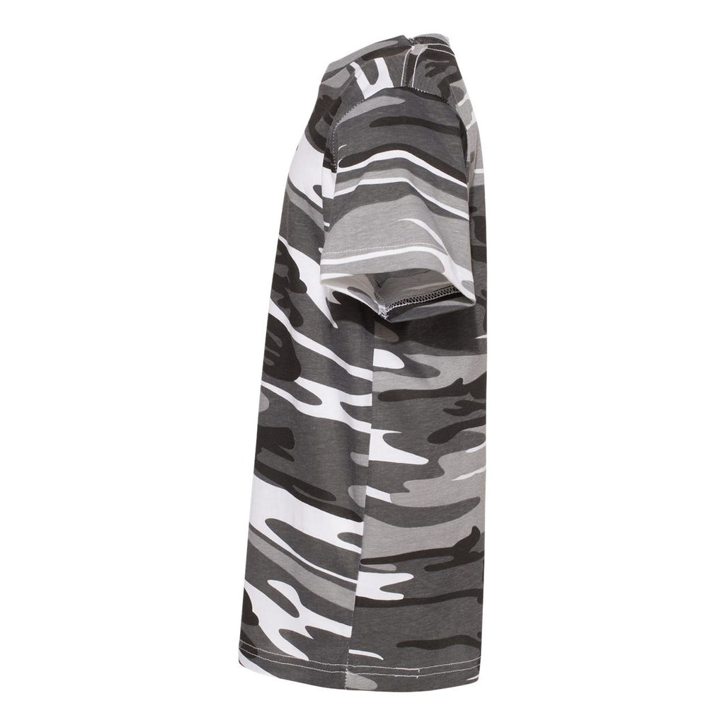 Code Five Youth Camouflage Tee - Urban Woodland - Direct Side