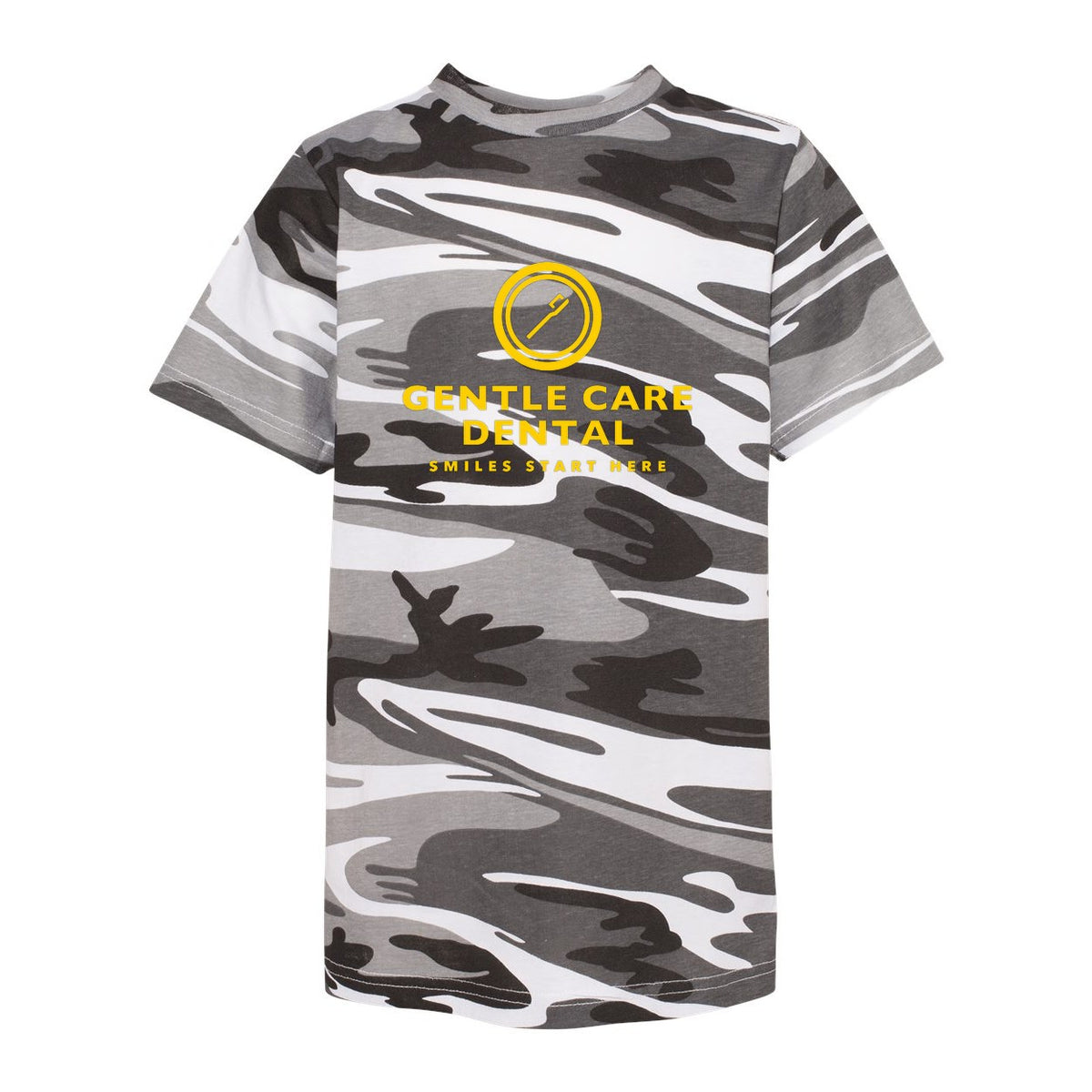 Code Five Youth Camouflage Tee - Urban Woodland - Front