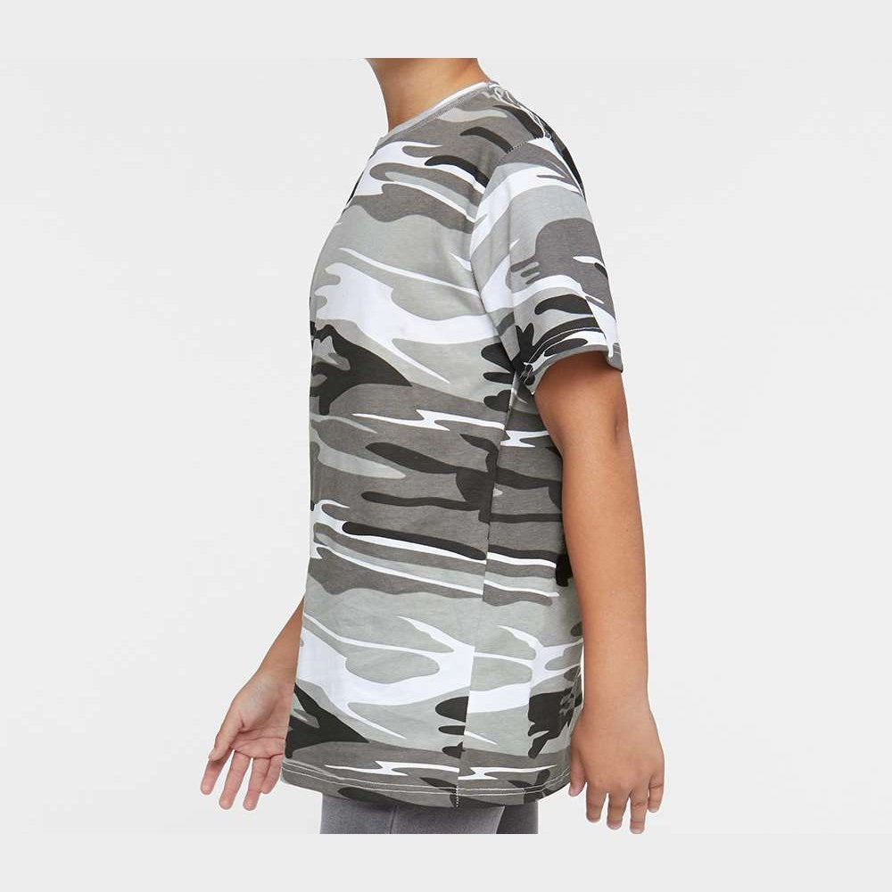 Code Five Youth Camouflage Tee - Urban Woodland - On Model Side
