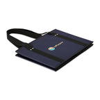 Collapsible Box Tote in Recycled Non-Woven Transfer - Navy - View 3