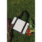 Collapsible Box Tote in Recycled Non-Woven Transfer - White - View 8