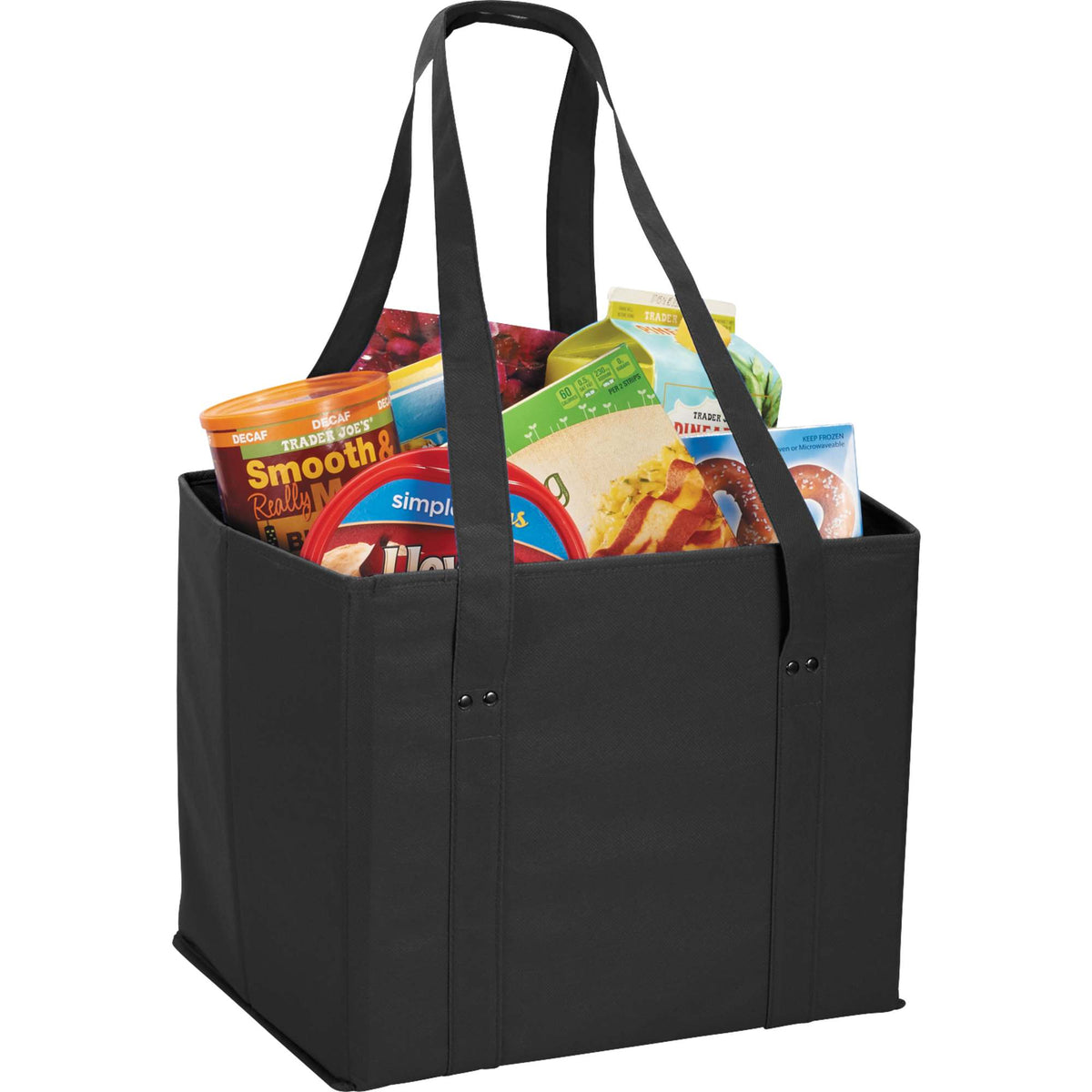 Collapsible Cube Tote and Storage Bin - Black - Right Angle 3