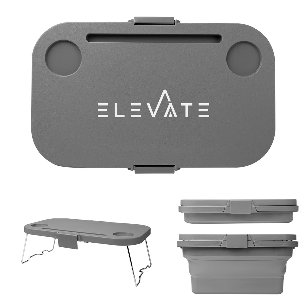 Collapsible Picnic Basket and Cooler - Gray - Silk Screen