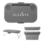 Collapsible Picnic Basket and Cooler - Gray - Silk Screen