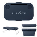 Collapsible Picnic Basket and Cooler - Navy - Silk Screen
