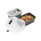 Collapsible Silicone Food Storage Set, 27 and 41 oz - Charcoal - View 2