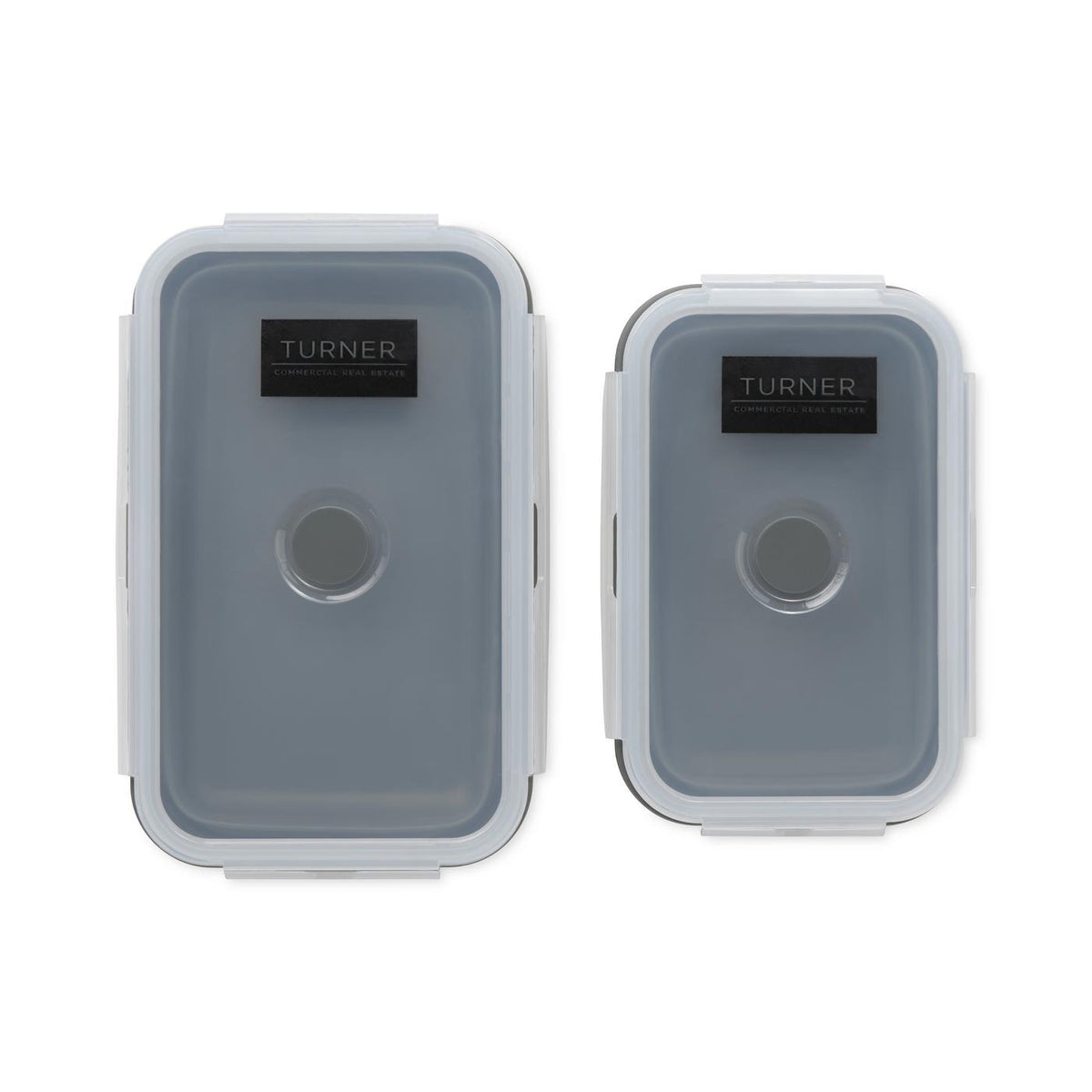 Collapsible Silicone Food Storage Set, 27 and 41 oz - Charcoal - View 3