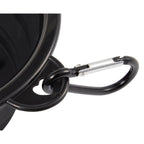 Collapsible Silicone Slow Feeder Bowl with Carabiner - Black - Detail 3