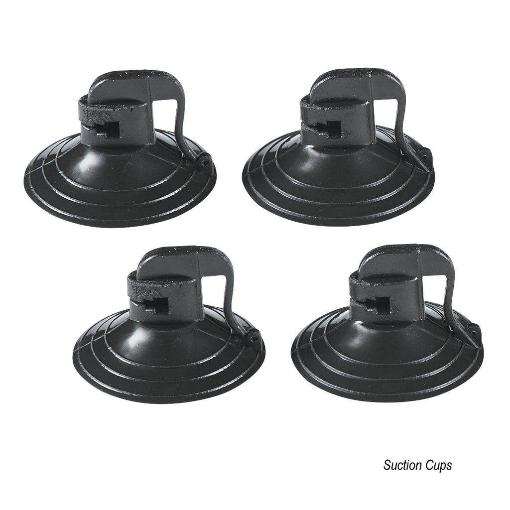 Collapsible Sun Shades for Cars - Black - Suction_Cups
