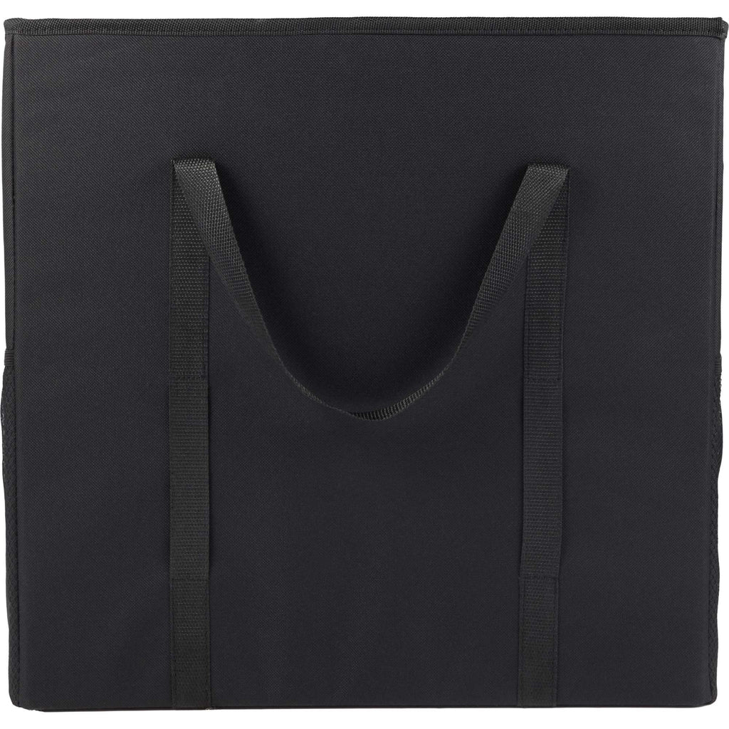 Collapsible Trunk Organizer in Recycled Polyester Transfer - Black - Back