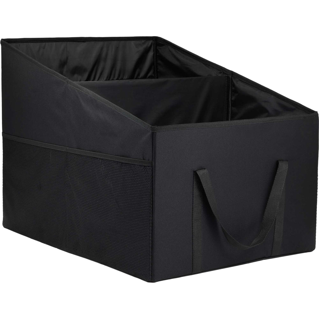 Collapsible Trunk Organizer in Recycled Polyester Transfer - Black - Right Angle